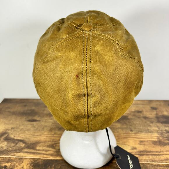 FILSON INSULATED TIN CLOTH CAP DARK TAN L USA Made - Picture 7 of 15